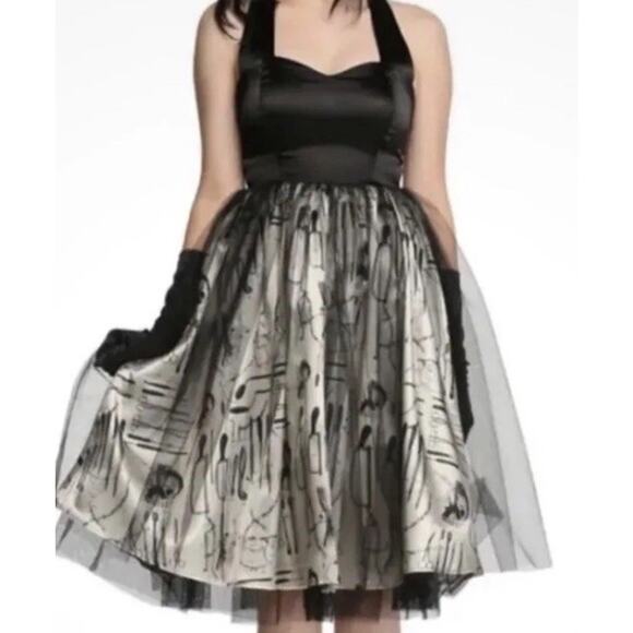 American Horror Story Hot Topic Asylum Satin Dr Witchy Halloween Party Dress S - Picture 1 of 4